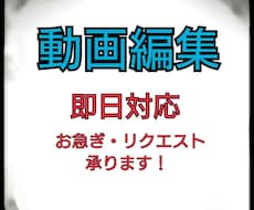 PR動画・YouTube動画等、素早く編集します イメージ1