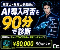 税理士・社労士向け｜AI業務診断いたします 税理士・社労士事務所のAI導入可否を90分ビデオで診断します