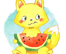 絵本風動物のアイコンをお描きします 水彩、デジタルどちらでも対応可能！素敵な癒しをお届けします