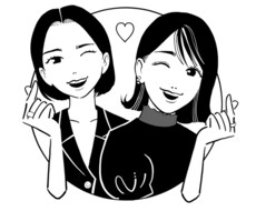 オシャレでシンプルな似顔絵描きます イメージ1