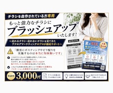 自作チラシをもっと強力なチラシに改善いたします イメージ1