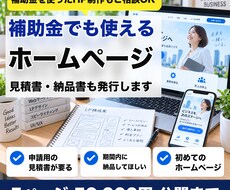補助金でも使えるホームページを作ります イメージ1