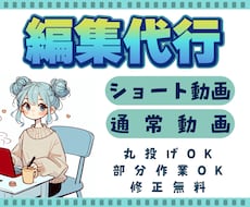 企業案件実績有り！視聴者が飽きない動画を作ります ジャンル不問＊丸投げOK＊部分作業OK＊編集代行承ります♪
