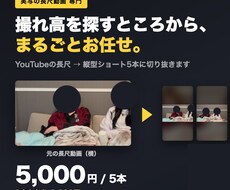 1本1000円！長尺動画をショートに切り抜きます イメージ1