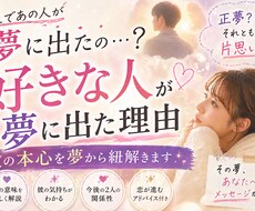 好きな人が夢に出た意味は？心を深層心理から読みます イメージ1