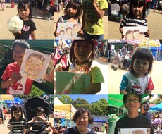 色紙にカラーで似顔絵をかきます イメージ1