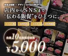 歴15年現役デザイナーがメニュー・POP作成します イメージ1