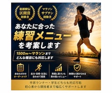 箱根駅伝優勝選手が練習メニューを提案いたします イメージ1