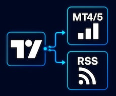 TradingView→MT4, RSS連携します TVアラートでMT4/5、楽天証券RSSで発注するシステム