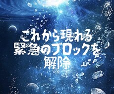 緊急ブロックを解除します イメージ1