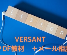 ＶERSANT対策教材＆メール相談をお受けします ■講師歴13年のパーソナル英会話トレーナーがお悩みをサポート