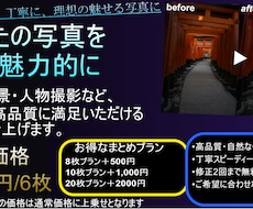 写真を自然＆高品質にレタッチします イメージ1