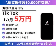 TikTok運用代行します 実績あるチームで対応！本業もご支援します（法人・個人向）