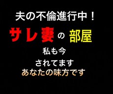 私自身がサレ妻真っ只中！進行中サレ妻同士で話せます イメージ1