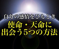 ネガテイブ感情をひもとき使命・天命が見つけます イメージ1