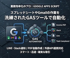 面倒な作業を自動化！GASで業務効率化します ​ルーティンから今すぐ解放！あなたの自由な時間を創出します