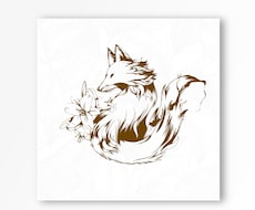 おしゃれでシンプルな線画イラストロゴ描きます イメージ1