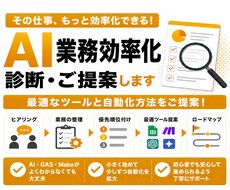 AIで自動化できる業務を診断・提案します イメージ1