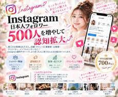 インスタ日本人フォロワー500人増やします イメージ1