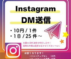 InstagramのDM送信代行します 面倒なDM作業はお任せください！