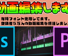 1分〜10分程度の動画を編集します イメージ1