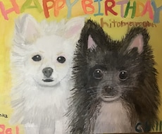 誕生日プレゼント用のペットの油絵をお描きします イメージ1