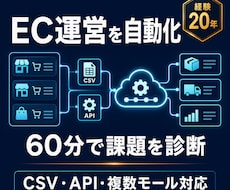 EC運営の自動化課題を60分で診断します CSV・API・複数モール連携の改善点を整理