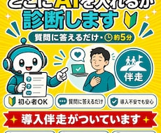 どこにAIを入れるか診断します イメージ1