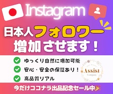 Instagramの日本人フォロワー増加させます イメージ1