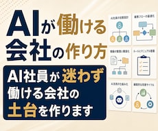 AI社員が迷わず働ける会社の土台を作ります 何の判断基準もないAI社員を増やしても、ほとんど機能しません