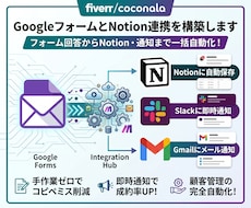 業務効率化！Notion顧客管理を自動化します イメージ1