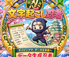 音声・動画を高速文字起こしします イメージ1