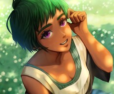 褐色肌専門！エキゾチックなイラストを描きます 鑑賞用、TRPG用立ち絵、動画内イラストなど