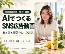 AIで目を引くSNS広告動画を制作します イメージ1