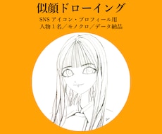SNS用の似顔ドローイングをお描きします イメージ1