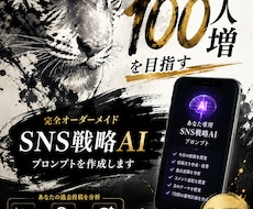 SNS運用専用のAIプロンプトを作ります イメージ1
