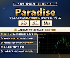 バイナリーオプション インジケータになります 【Paradise】攻略手法を全て網羅！初心者でもカンタン！
