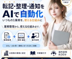 転記・整理・通知をつなぐAI自動化を開発します イメージ1