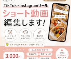 TikTok・instagramリール編集します イメージ1