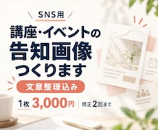 講座・イベントのSNS告知画像を作りますます イメージ1