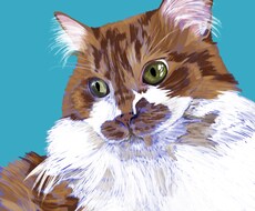 おまかせ基本8000円で愛猫(動物)描きます 印刷できるサイズで提供。猫以外は要相談。