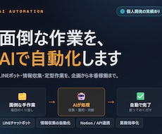 面倒な作業を、AIで自動化します イメージ1