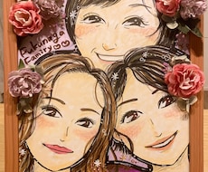 ウェルカムボードやプレゼント用の似顔絵を描きます