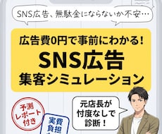 SNS広告は必要？配信前にシミュレーションします 無駄な広告費を払う前に！貴店に本当に必要かデータで診断します