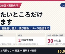 既存サイトの修正・更新・ページ追加をします イメージ1