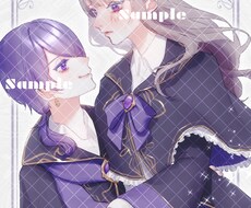 素敵なカプ、コテ同を描かせて頂きます 夢絵、コテ同、一枚絵をお受けします。