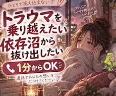 運命の人が分からない、依存をやめたい人お話聴きます イメージ1
