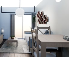 お部屋の家具付き3Dパース制作します イメージ1