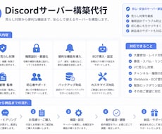Discordサーバー構築代行します イメージ1