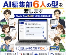 記事を量産するAI編集部6人分の型を渡します Claude Code初心者でも使えるAI編集部の型